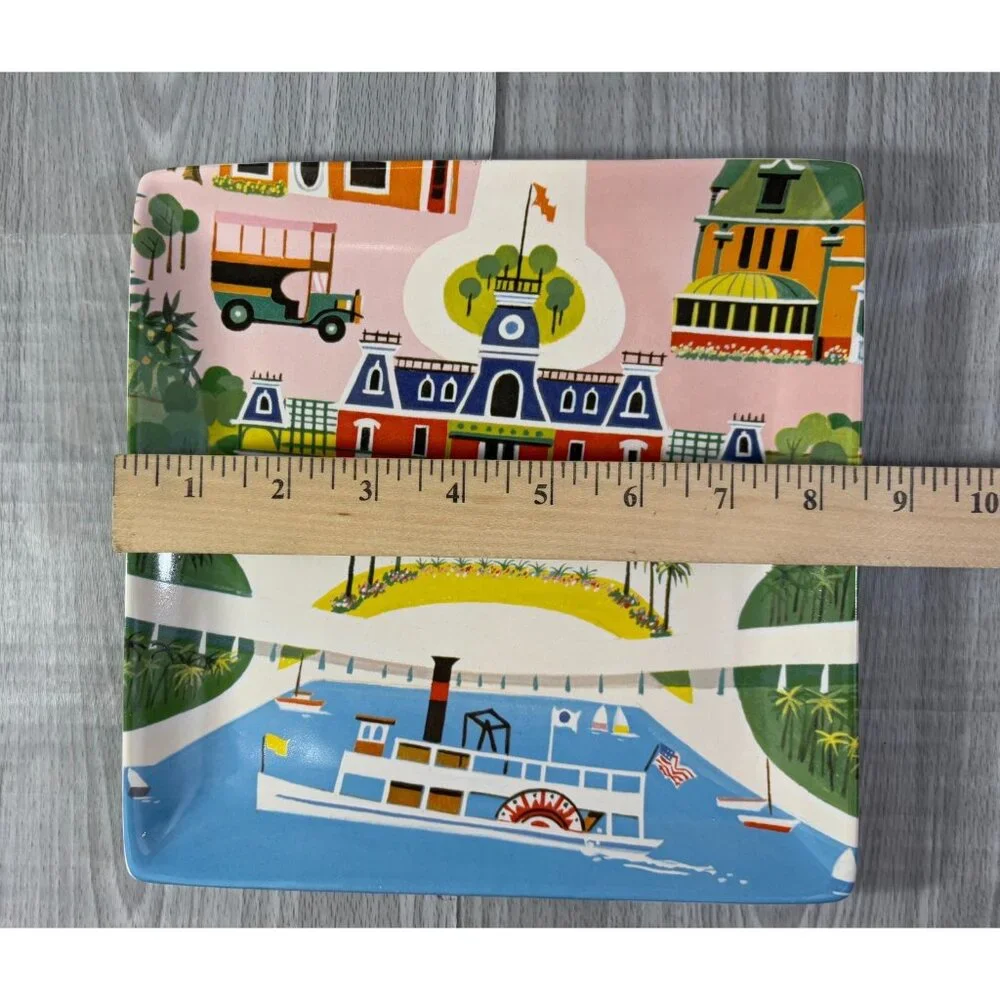 Disney World Preview Center Map Plates by Kevin Kidney & Jody Daily set x 3